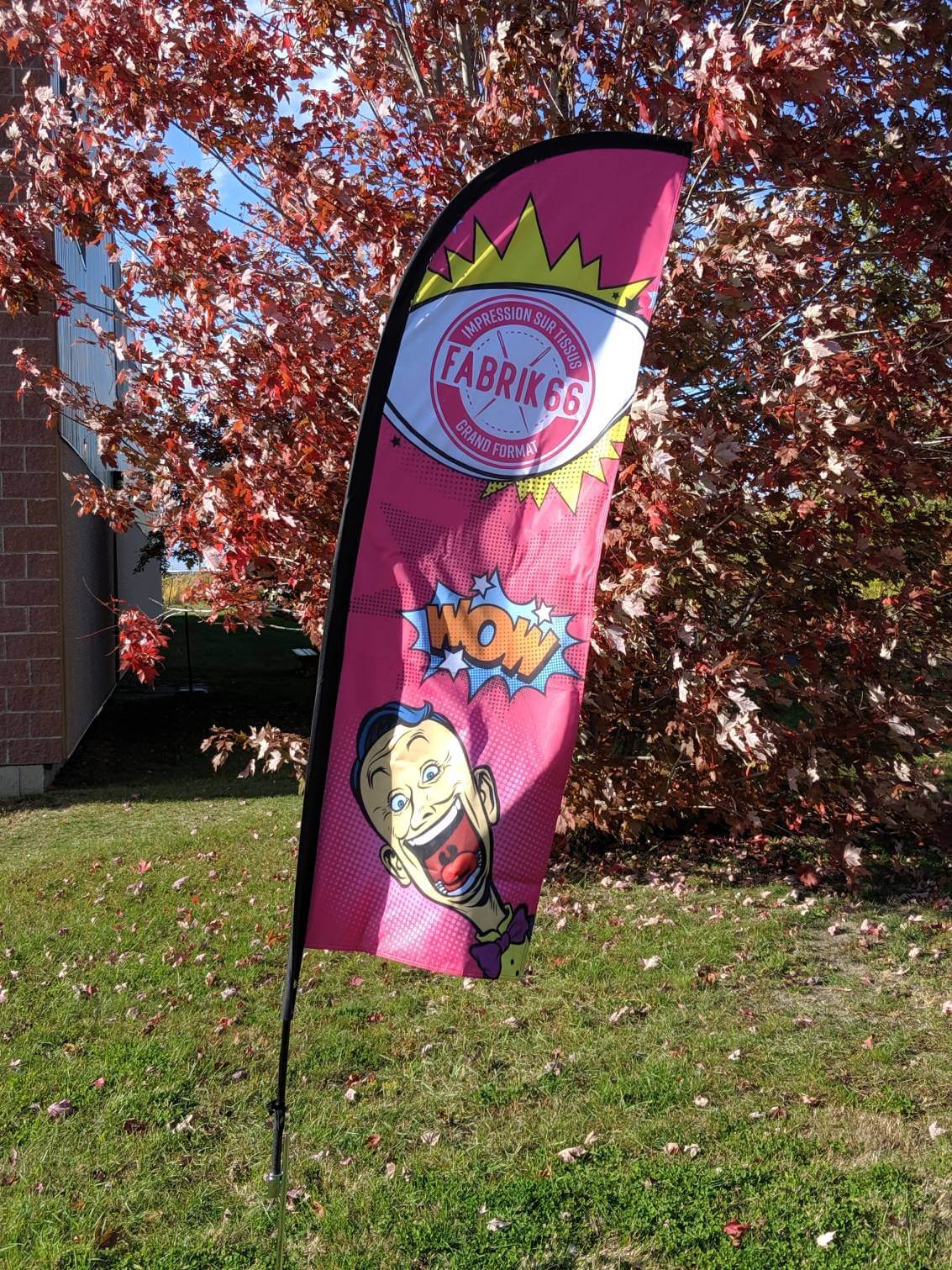 Oriflamme beach flag personnalisable